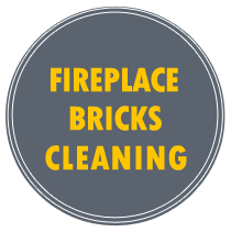 fireplace bricks cleaning back